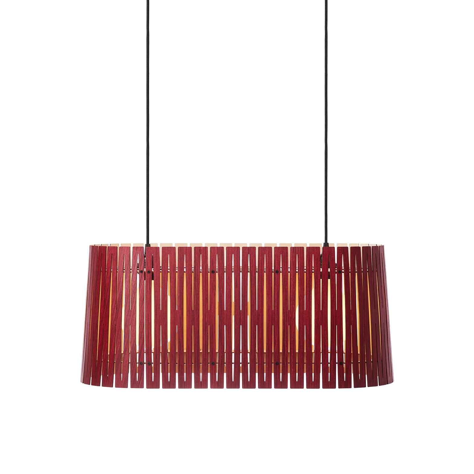 NKJ Design WOOD THREE Lampe - Birch Wine Red