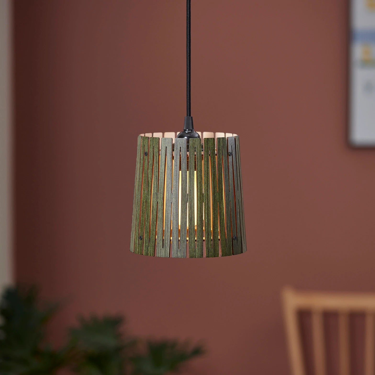 NKJ Design WOOD EIGHT Lampe - Birch Forest Green